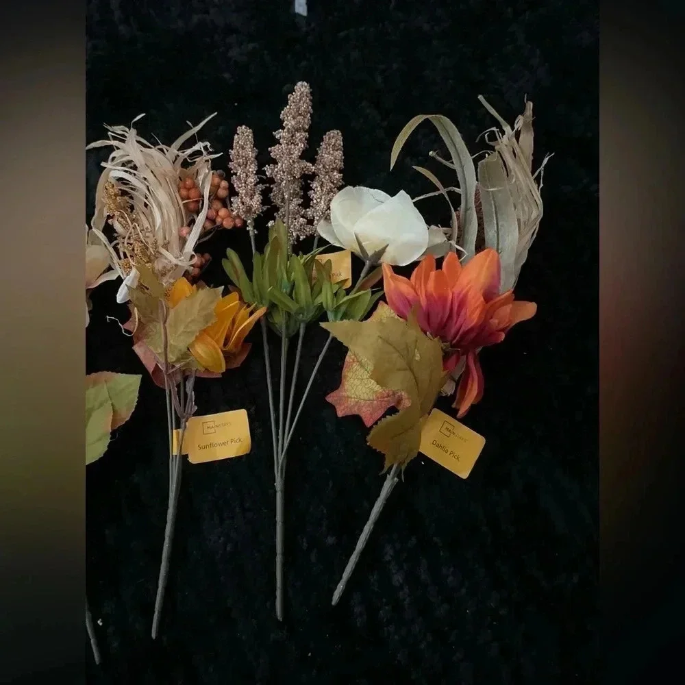 Mainstays fall faux floral mixes 6 piece bundle